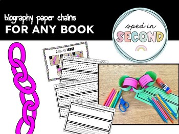 Preview of Paper Chains - Biography - Use with ANY Book