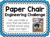 Paper Chair: Engineering Challenge Project ~ Great STEM Activity!