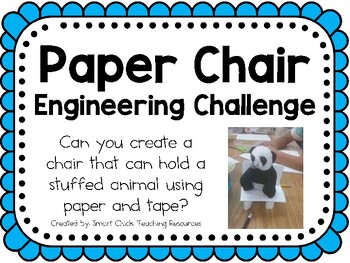 Preview of Paper Chair: Engineering Challenge Project ~ Great STEM Activity!