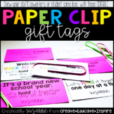 Paper Clip Gift Tags EDITABLE