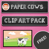 Paper Cow Clipart