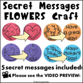 Paper Craft Secret Message FLOWERS for Spring or Mother's Day