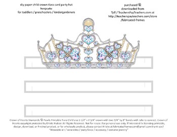 tiara crown template