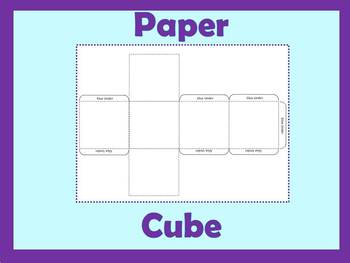 paper dice template teaching resources teachers pay teachers