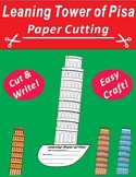 Paper Cutting Craft: Leaning Tower of Pisa Italy
