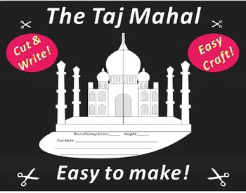 Preview of Paper Cutting Craft: The Taj Mahal