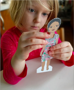 Preview of Paper DOLLS, 32 Dress up paper dolls from around the world! Print, Color & Play