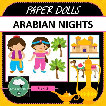 Preview of Paper Dolls ARABIAN NIGHTS Imaginative Dramatic Play