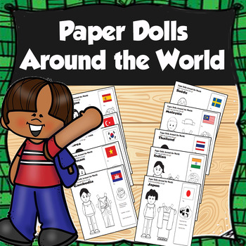 Traditional Clothing Around The World Matching Worksheet