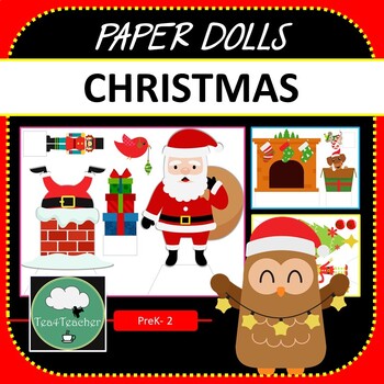 Preview of Paper Dolls CHRISTMAS Imaginative Dramatic Play Game