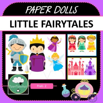 Preview of Paper Dolls LITTLE FAIRYTALES Imaginative Dramatic Play