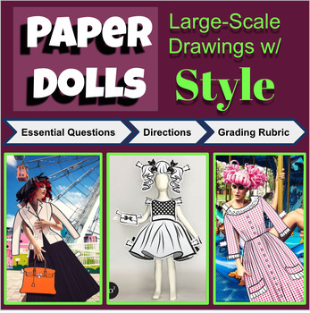 Preview of Paper Dolls: Large-Scale Drawings (PowerPoint)