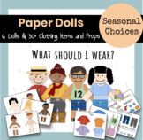Dress Up Paper Dolls Seasons Choices Printables