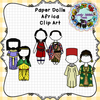 Preview of Paper Dolls: Traditional Clothing of Africa
