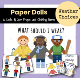 Dress Up Paper Dolls Weather Choices Printables