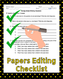 Paper Editing Checklist