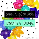 Paper Flower Templates, Tutorial, and SVG Cliparts for Cri