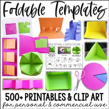 Preview of Interactive Notebook Foldables & Graphic Organizers - Templates & Clip Art