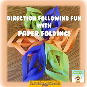 Paper Folding Direction Following and Sequencing for Older Students {FREE}