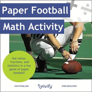 Preview of Paper Football Math Activity: Ratio & Proportions with STEM Careers
