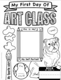 My First Day of Art Class Coloring pages (Cat and Bulldog 