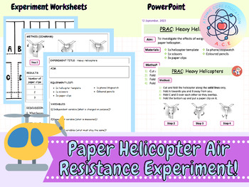 Preview of Paper Helicopter Air Resistance Experiment
