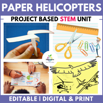 Preview of Paper Helicopter Challenge | STEM | Project Based Learning | Scientific Method