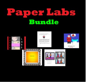 Preview of Science Paper Labs Bundle and Sub Plans * No Extra Materials Needed*