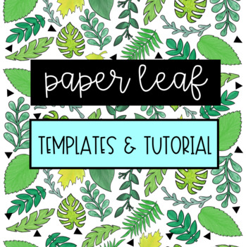 Preview of Paper Leaf / Leaves Templates and Clipart SVG Files for Silhouette and Cricut