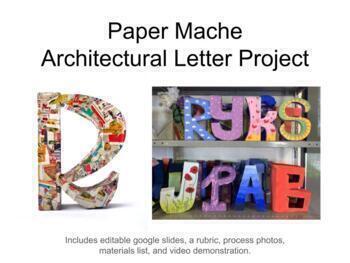 Preview of Paper Mache Architectural Letter Sculpture Project