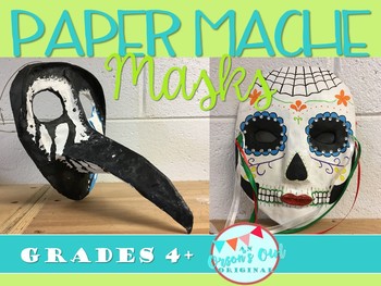 Paper Mache Masks project by Orsons Owl Originals TPT