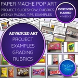 Paper Mache Pop Art Candy or Chip Bag Project Slideshow, E