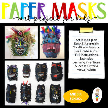 Papier Paper Mache Masks Lesson Plan: Multicultural Art and Craft Lessons  for Kids: KinderArt