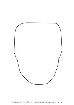 Preview of Paper Mayan Mask Template