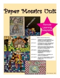 Middle School Art - Paper Mosaics - A Remote Learning Adap