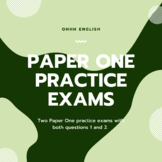 Paper One Practice Exam Packet Syllabus 9093 AICE English 
