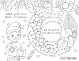 Paper Photo Ornament and Coloring Activity