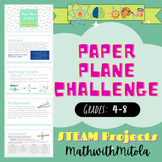 Paper Plane Challenge - STEM / STEAM Project - Science - A