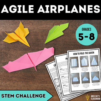 Preview of Paper Plane STEM Activity using Engineering Design Process & Analyzing Means