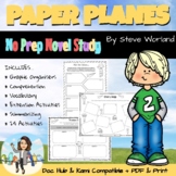 Paper Planes Novel & Book Study Doc Hub & Kami Compatible and PDF