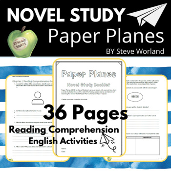 Preview of Paper Planes by Steve Worland Novel Study Booklet