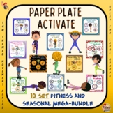 Paper Plate Activate- 10 Set, Fitness and Seasonal Mega Bundle