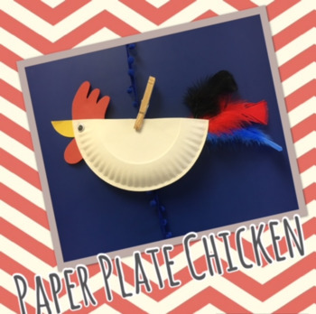 Paper Plate Chicken Craft by Organized Chaos Coordinator | TPT