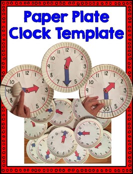 Preview of Paper Plate Clock Template