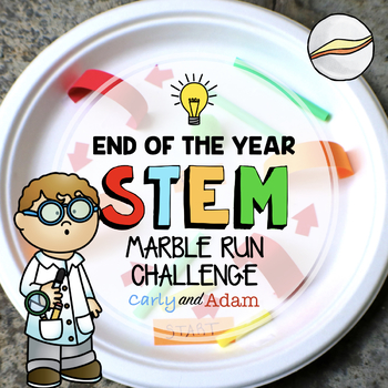 Preview of Paper Plate Marble Run End of the Year STEM Activity