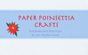 Preview of Paper Poinsettia Crafts for Christmas