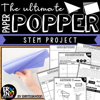 Preview of Paper Popper Sound Science Experiment and STEM Challenge Activities