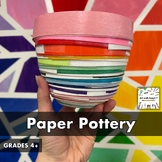Preview of Paper Pottery Art Lesson Plan