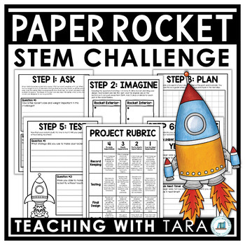 Preview of Paper Rocket STEM Challenge | Earth and Space Science STEM Activities
