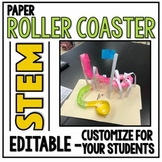 Roller Coaster STEM Activity : Paper Roller Coasters